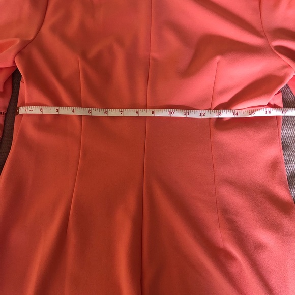 Calvin Kline NWT coral dress with bell sleeves - Picture 4 of 8